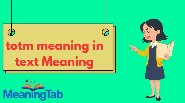 totm meaning in text Meaning
